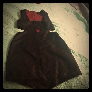 Express party dress in a glitter maroon worn once
